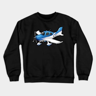 Cirrus SR22 Cartoon Design HTML Crewneck Sweatshirt